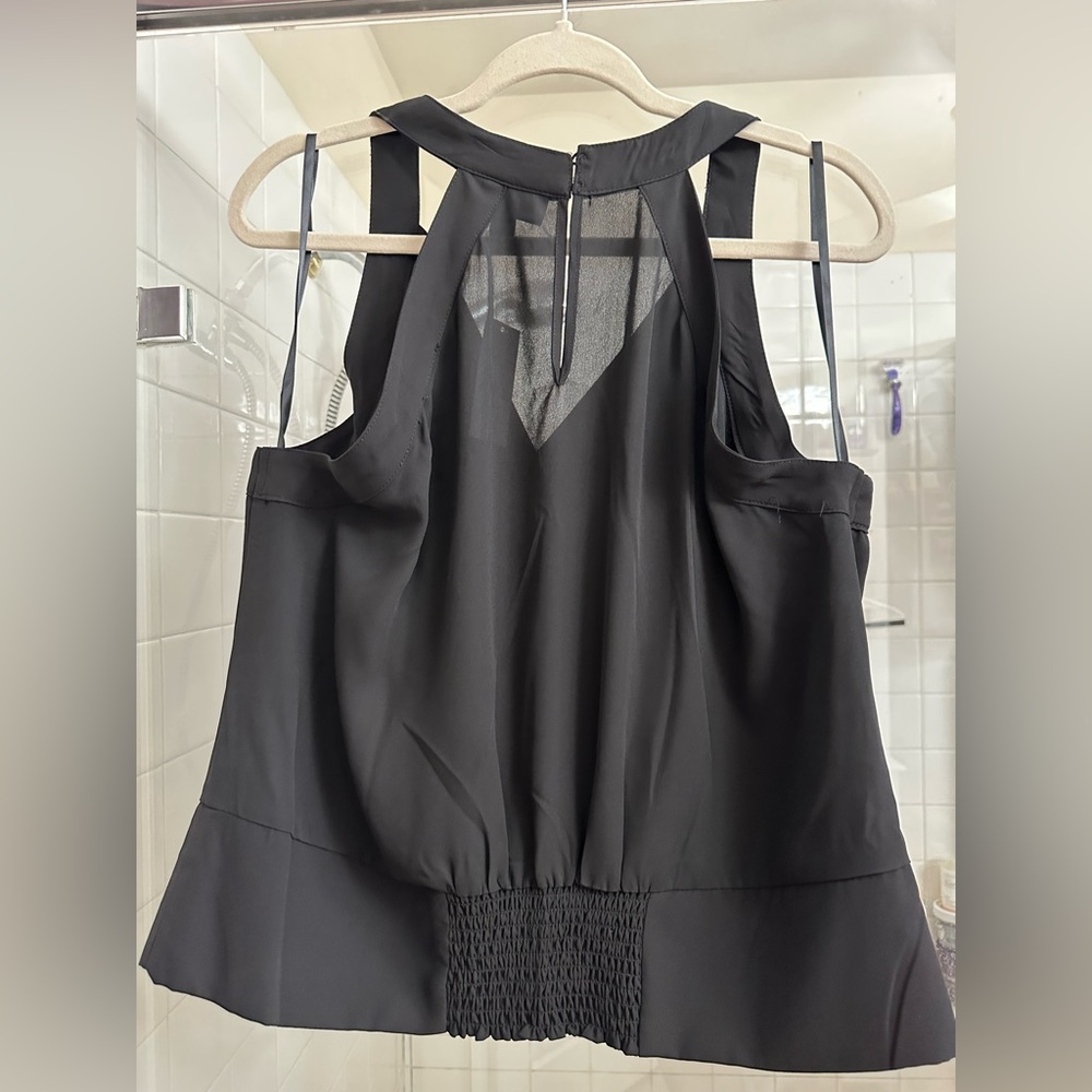 New York & Company Black Halter Blouse